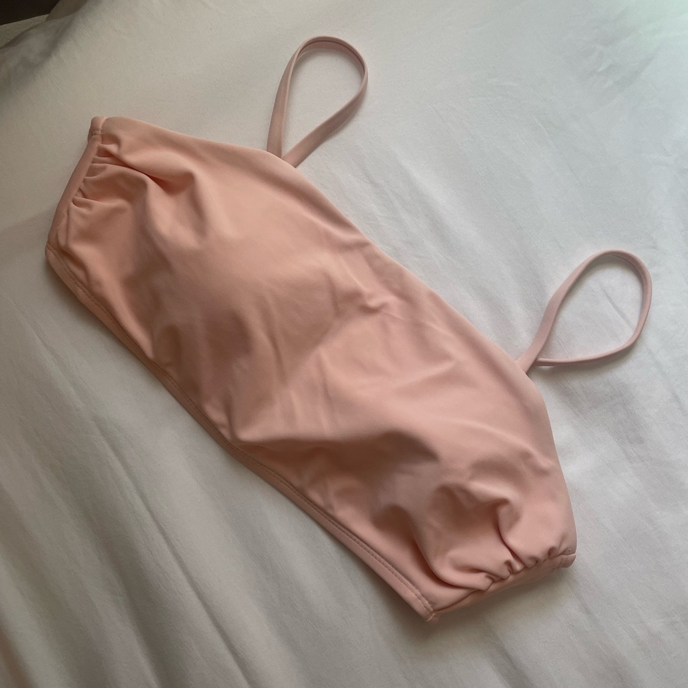 Baby pink bikini top